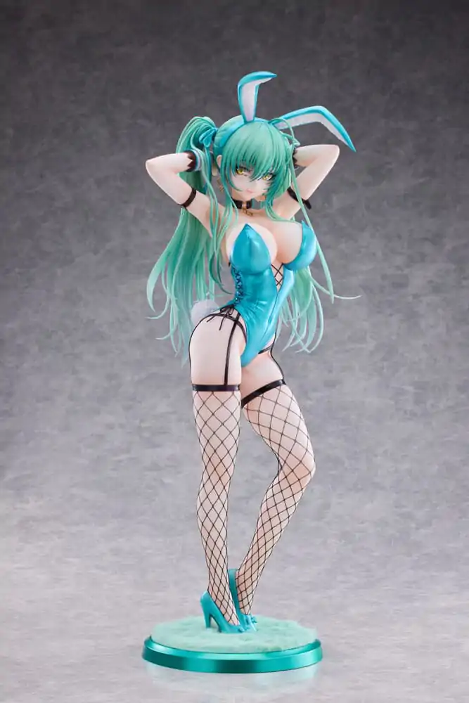 Originální postava PVC socha 1/4 Green Twin Tail Bunny-chan Fishnet Tights Ver. 43 cm fotografii produktu