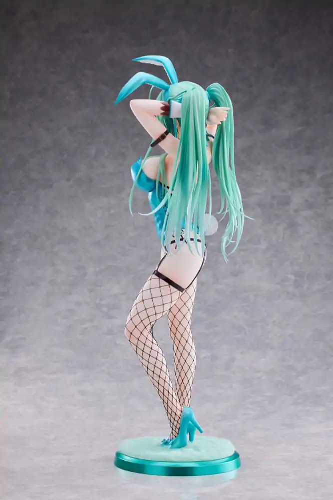 Originální postava PVC socha 1/4 Green Twin Tail Bunny-chan Fishnet Tights Ver. 43 cm fotografii produktu