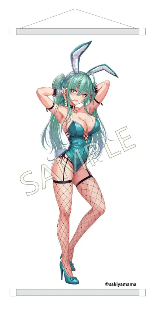 Originální postava PVC socha 1/4 Green Twin Tail Bunny-chan Fishnet Tights Ver. 43 cm fotografii produktu