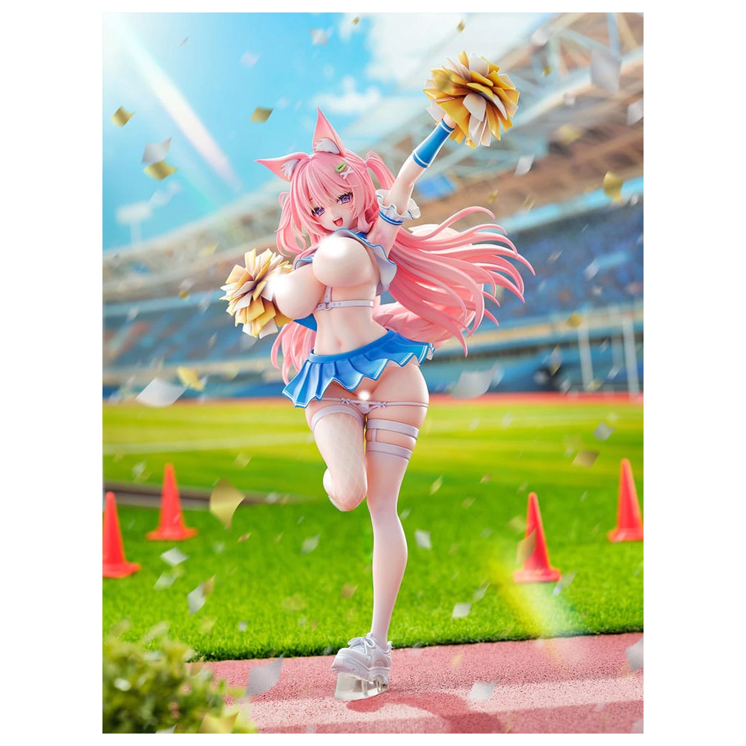 Socha Original Character 1/5 Kemomimi Cheer Girl illustration by Yatanuki Kei DX Version 35 cm fotografii produktu