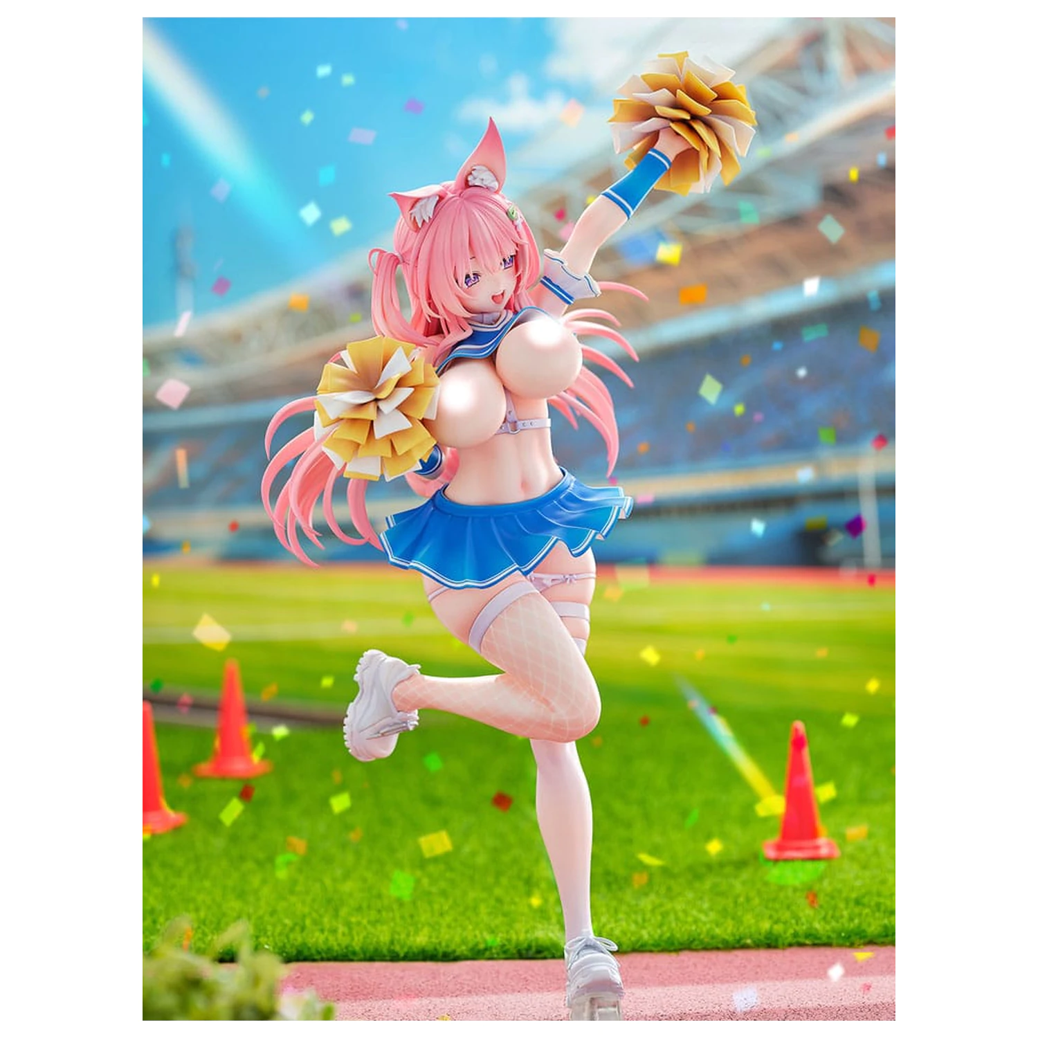 Socha Original Character 1/5 Kemomimi Cheer Girl illustration by Yatanuki Kei DX Version 35 cm fotografii produktu