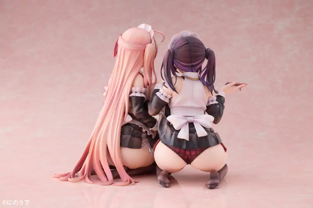 Originální postava PVC sošky 1/5 2-Set Koho Miya & Otsuhane Fuwari ilustrace od Ninoude 18 cm fotografii produktu