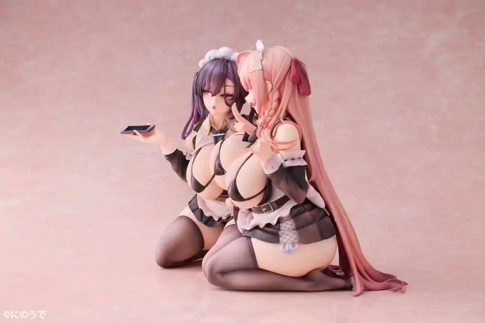 Originální postava PVC sošky 1/5 2-Set Koho Miya & Otsuhane Fuwari ilustrace od Ninoude 18 cm fotografii produktu