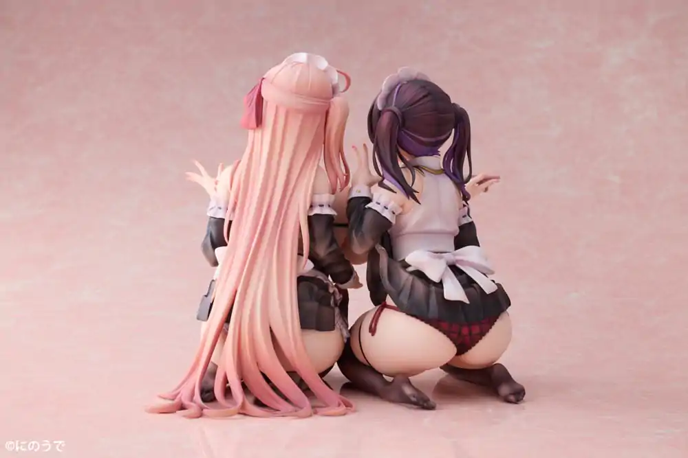 Originální postava PVC sošky 1/5 2-Set Koho Miya & Otsuhane Fuwari ilustrace od Ninoude 18 cm fotografii produktu