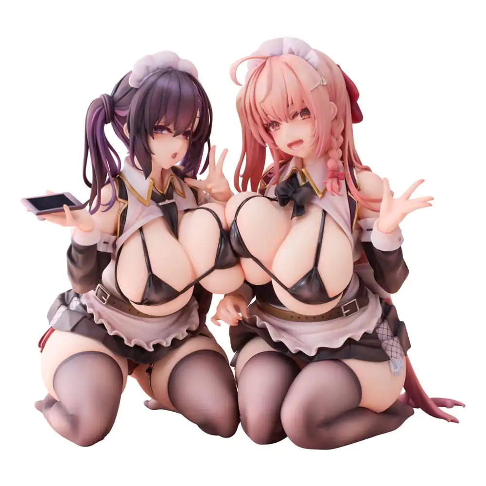 Originální postava PVC sošky 1/5 2-Set Koho Miya & Otsuhane Fuwari ilustrace od Ninoude 18 cm fotografii produktu