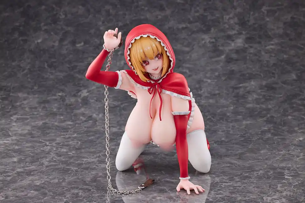 Original Character PVC Socha 1/5 Little Red Riding Hood And The Wolf Girl Little Red Riding Hood 21 cm fotografii produktu