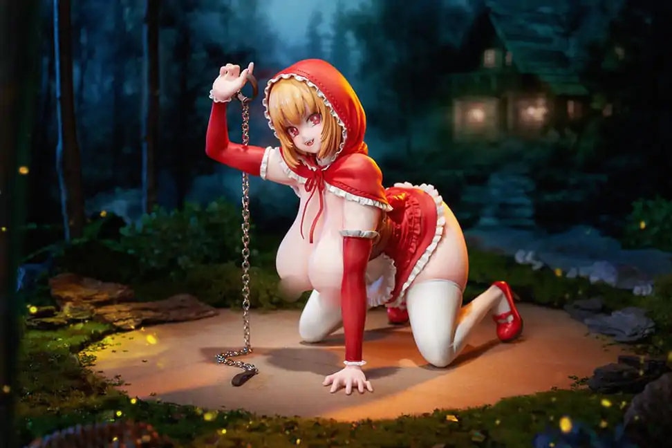 Original Character PVC Socha 1/5 Little Red Riding Hood And The Wolf Girl Little Red Riding Hood 21 cm fotografii produktu