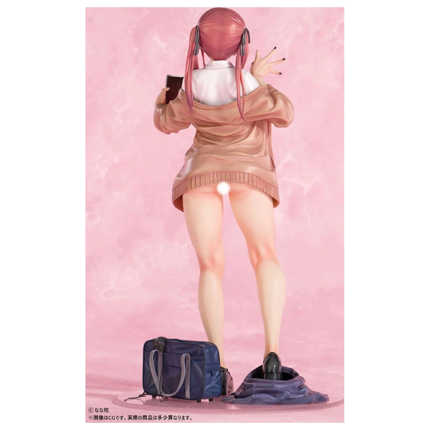 Socha Original Character 1/5 Red-Haired Gyaru-Chan Bare Face Ver. Ilustrace od Nanamakura 29 cm fotografii produktu
