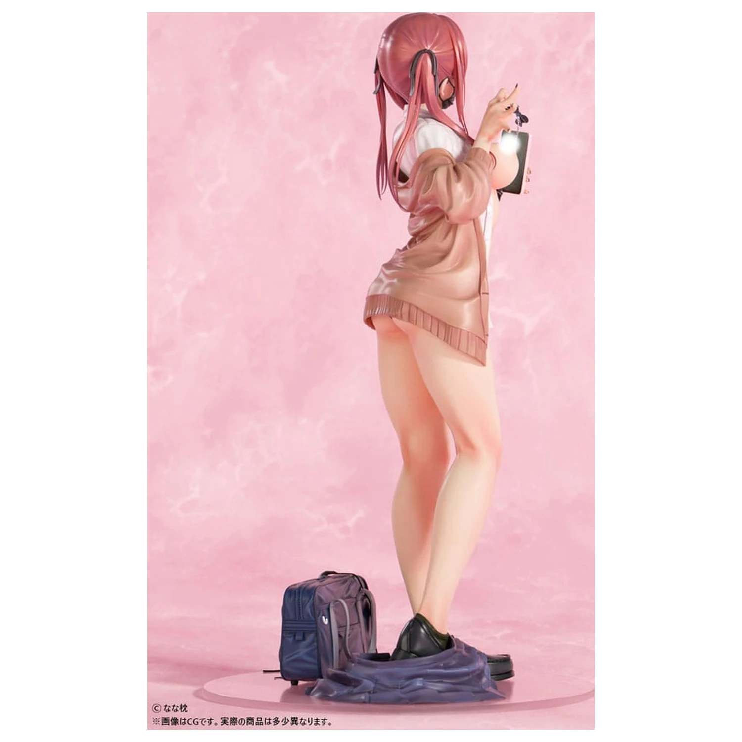 Soška Original Character 1/5 Red-Haired Gyaru-Chan Mask Ver. Ilustrace Nanamakura 29 cm fotografii produktu
