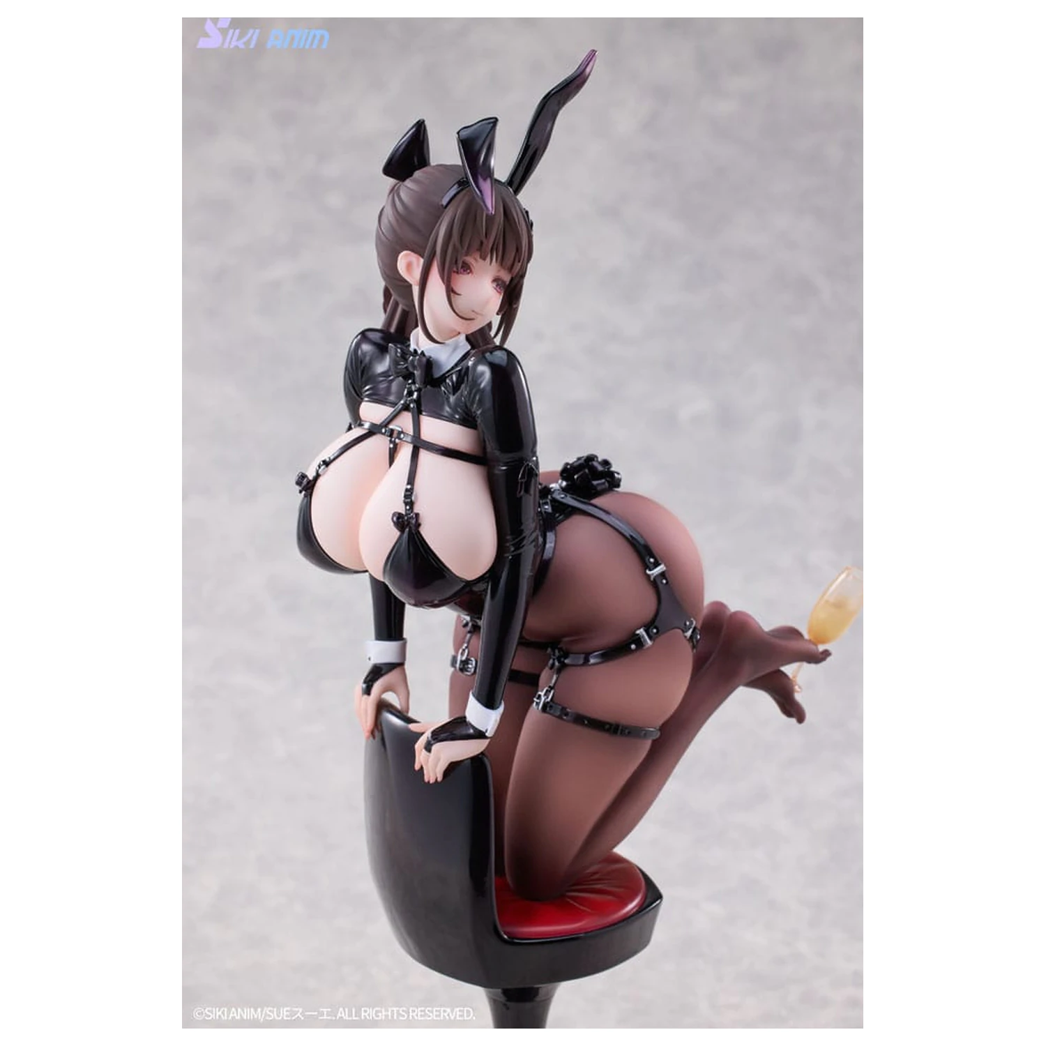 PVC Socha Original Character 1/6 Champagne and Bunny Girl Rose Black Stocking Ver. 31 cm fotografii produktu