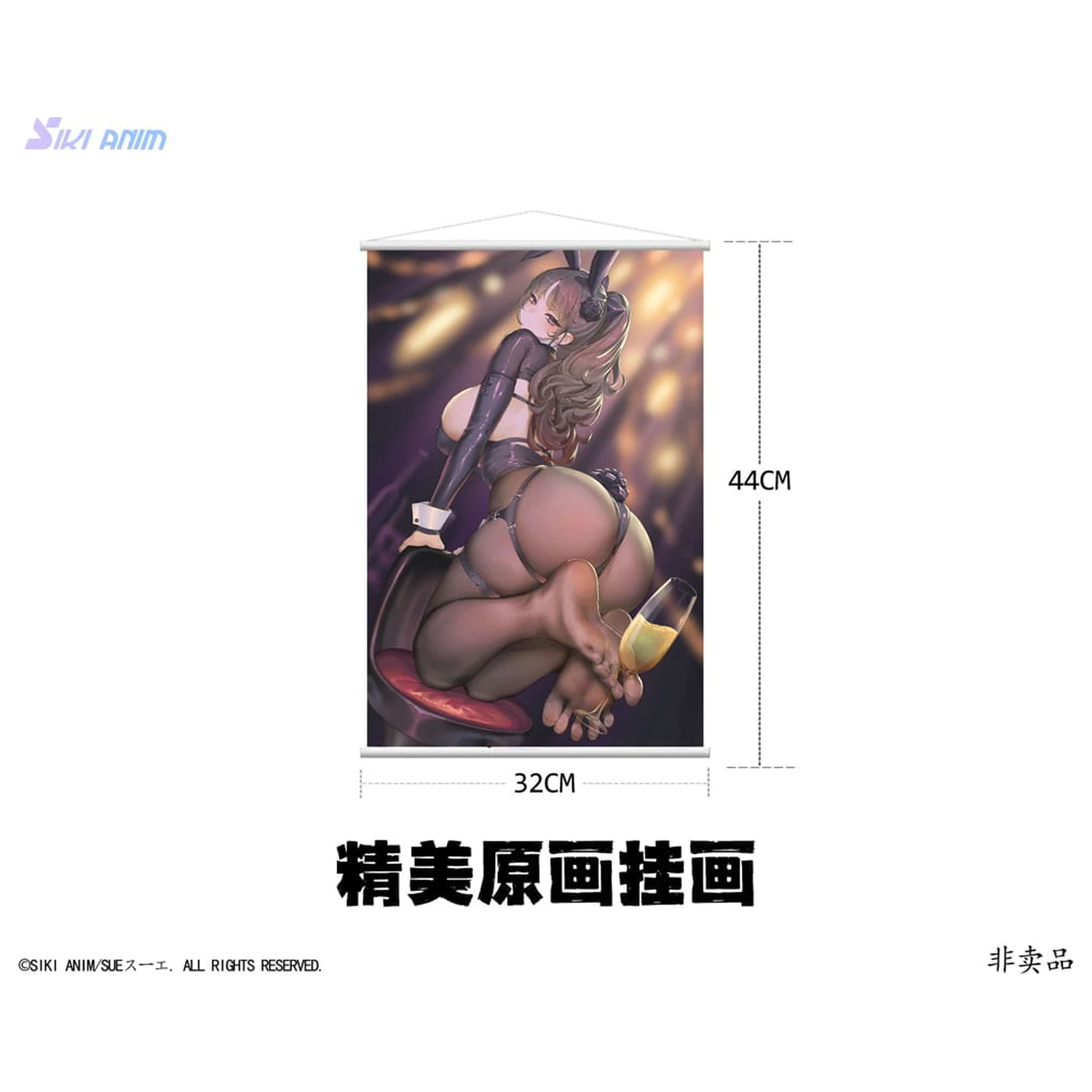 PVC Socha Original Character 1/6 Champagne and Bunny Girl Rose Black Stocking Ver. 31 cm fotografii produktu