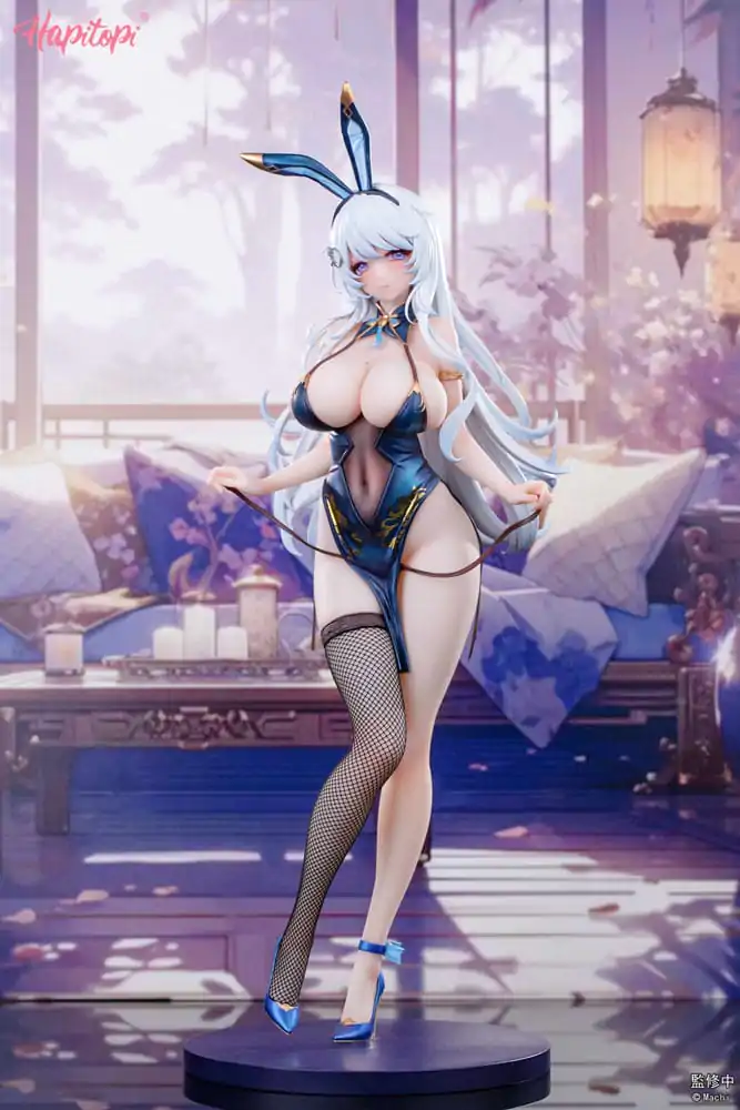 Originální postava PVC soška 1/6 Qi Kai De Sheng Bunny Girl ilustrace od Machi 29 cm fotografii produktu