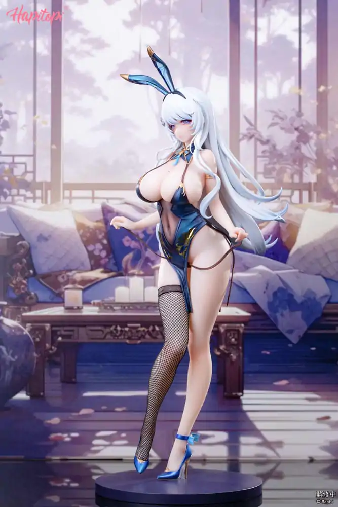 Originální postava PVC soška 1/6 Qi Kai De Sheng Bunny Girl ilustrace od Machi 29 cm fotografii produktu