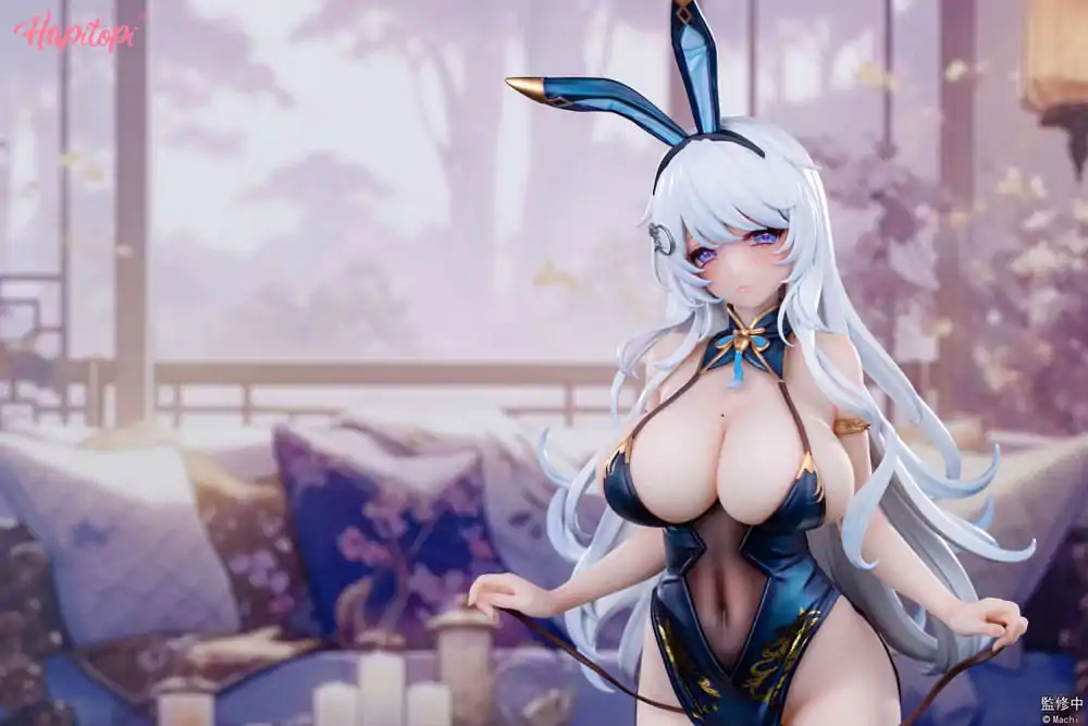 Originální postava PVC soška 1/6 Qi Kai De Sheng Bunny Girl ilustrace od Machi 29 cm fotografii produktu