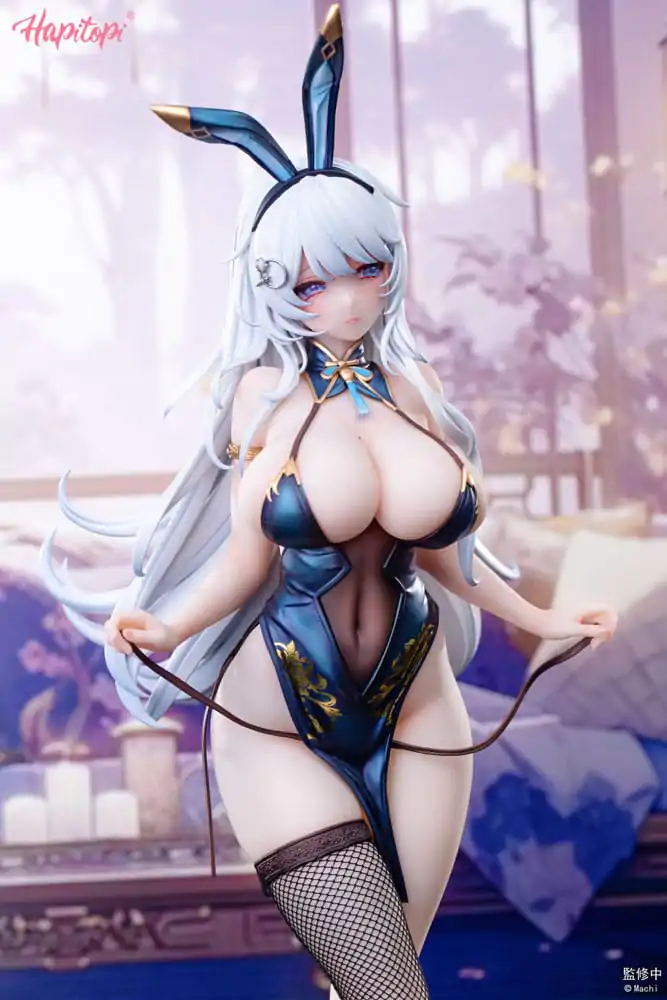 Originální postava PVC soška 1/6 Qi Kai De Sheng Bunny Girl ilustrace od Machi 29 cm fotografii produktu