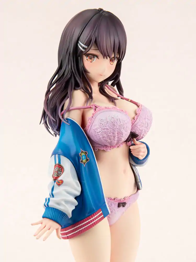 Původní postava PVC socha 1/6 Sukajan Jacket Kanojo wa Cool de Itai! Kyouka Kagura 27 cm fotografii produktu