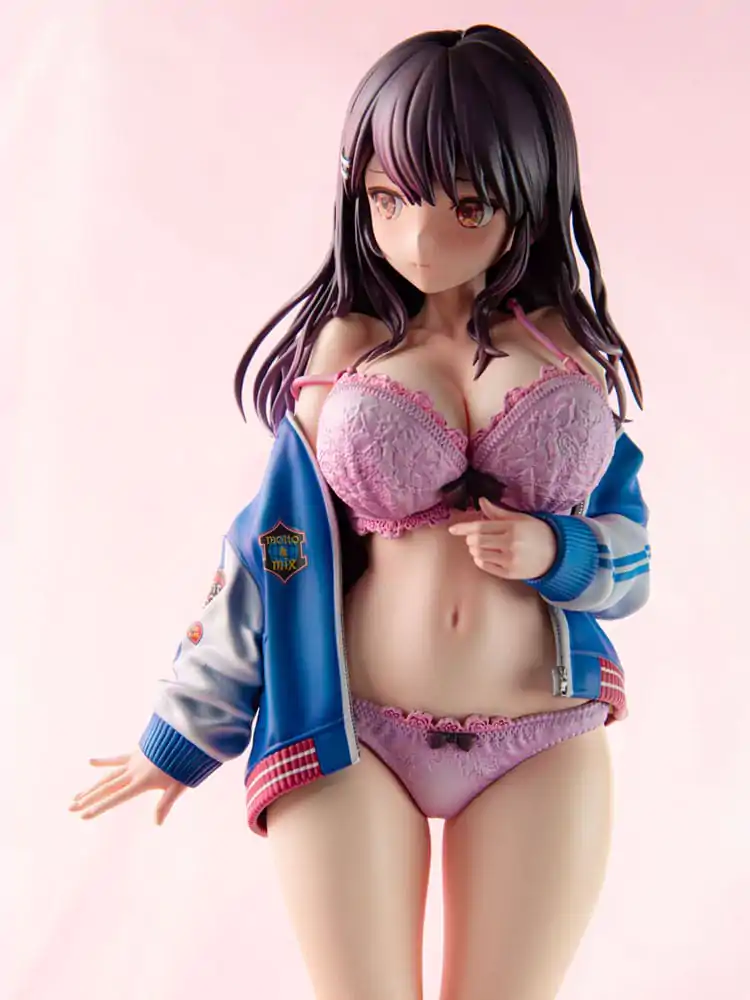 Původní postava PVC socha 1/6 Sukajan Jacket Kanojo wa Cool de Itai! Kyouka Kagura 27 cm fotografii produktu