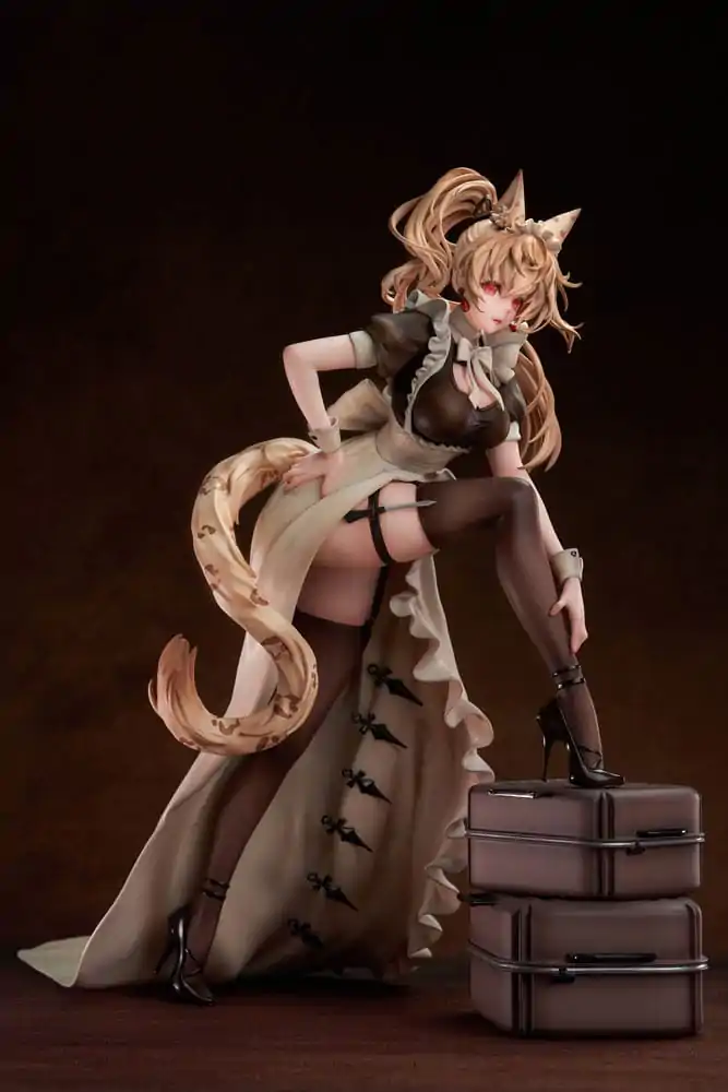 Originální postava PVC soška 1/7 Battle Maid Different Species Leopard Cat Maria Deluxe Edition 24 cm fotografii produktu