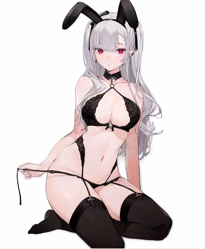 Originální soška postavy 1/7 Černá Bunny Girl Tana 23 cm fotografii produktu