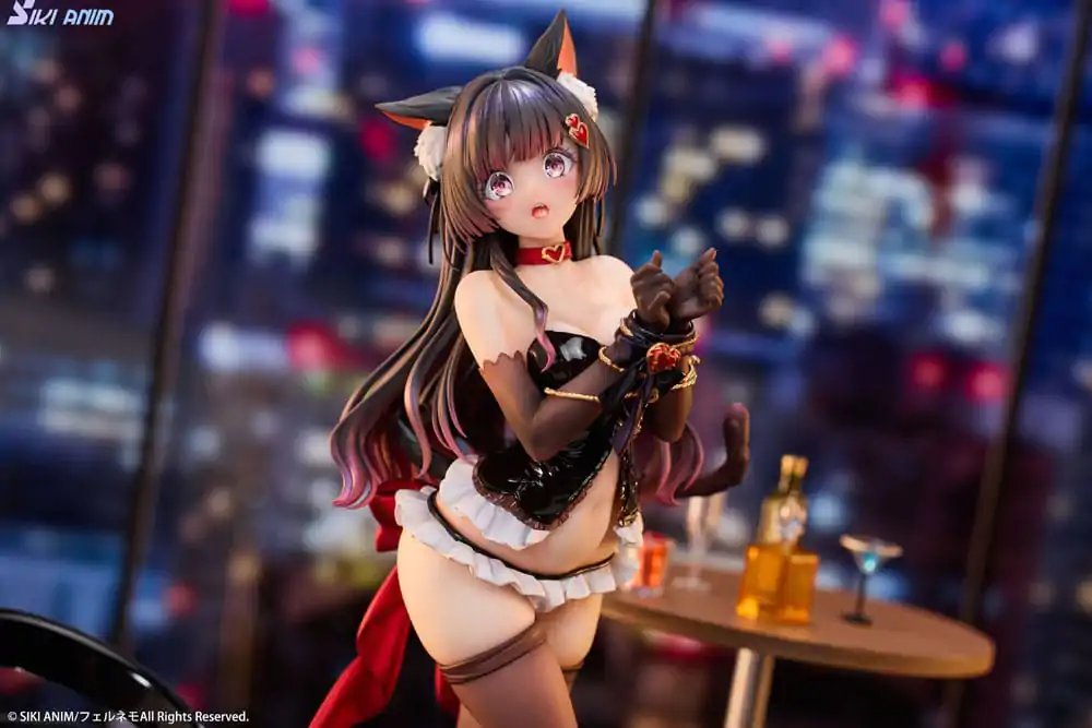 Originální postava PVC soška 1/7 Shibarare Cat Ruhuna-chan Deluxe Edition 26 cm fotografii produktu