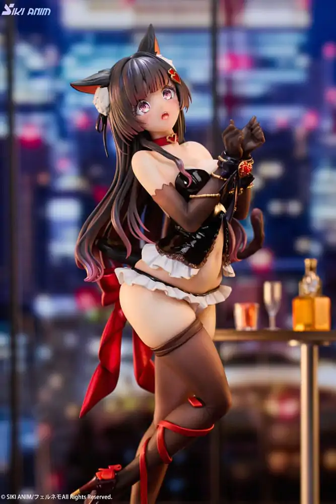 Originální postava PVC soška 1/7 Shibarare Cat Ruhuna-chan Deluxe Edition 26 cm fotografii produktu