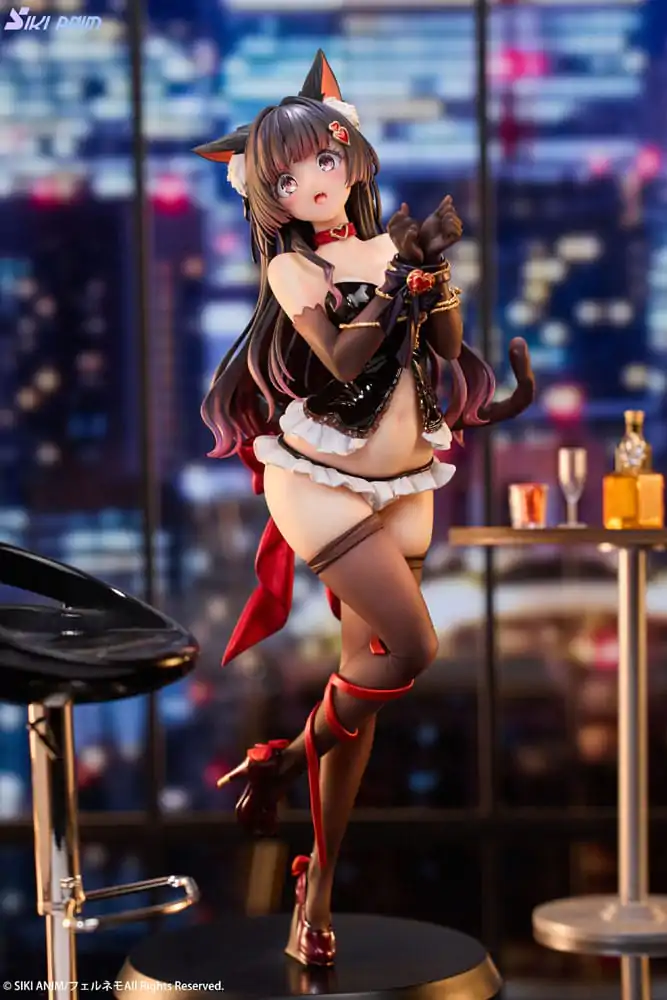 Originální postava PVC soška 1/7 Shibarare Cat Ruhuna-chan Deluxe Edition 26 cm fotografii produktu
