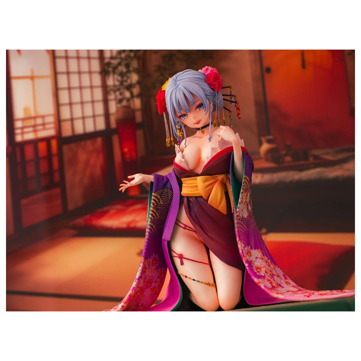Soška Original Character 1/7 Shujuu Ecstasy Shion Oiran Ver. 15 cm fotografii produktu