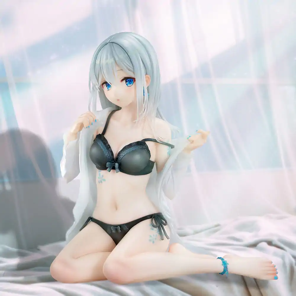 Original Character PVC soška 1/7 Silver-Haired Girl Sky Blue Morning Special Outfit Ver. by Fuumi Illustration 16 cm fotografii produktu