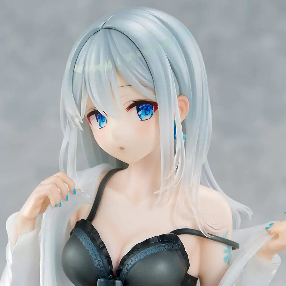 Original Character PVC soška 1/7 Silver-Haired Girl Sky Blue Morning Special Outfit Ver. by Fuumi Illustration 16 cm fotografii produktu