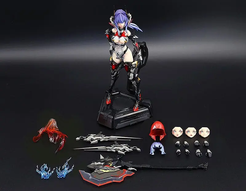 Originální postava Plastikový modelářský kit Slitinový kloubový sestavitelný model Thunderbolt-Barbera Red 21 cm fotografii produktu