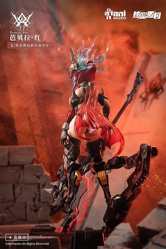Originální postava Plastikový modelářský kit Slitinový kloubový sestavitelný model Thunderbolt-Barbera Red 21 cm fotografii produktu