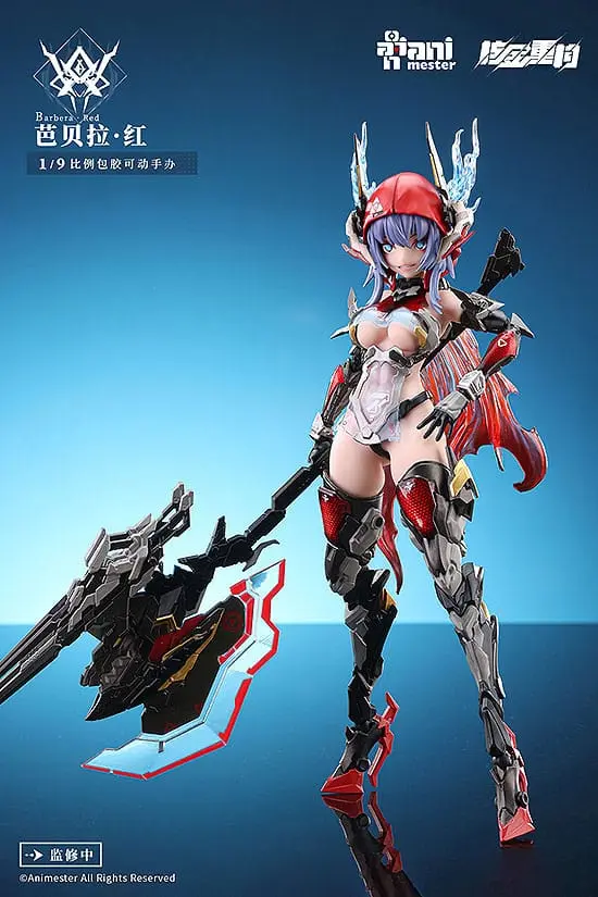 Originální postava Plastikový modelářský kit Slitinový kloubový sestavitelný model Thunderbolt-Barbera Red 21 cm fotografii produktu