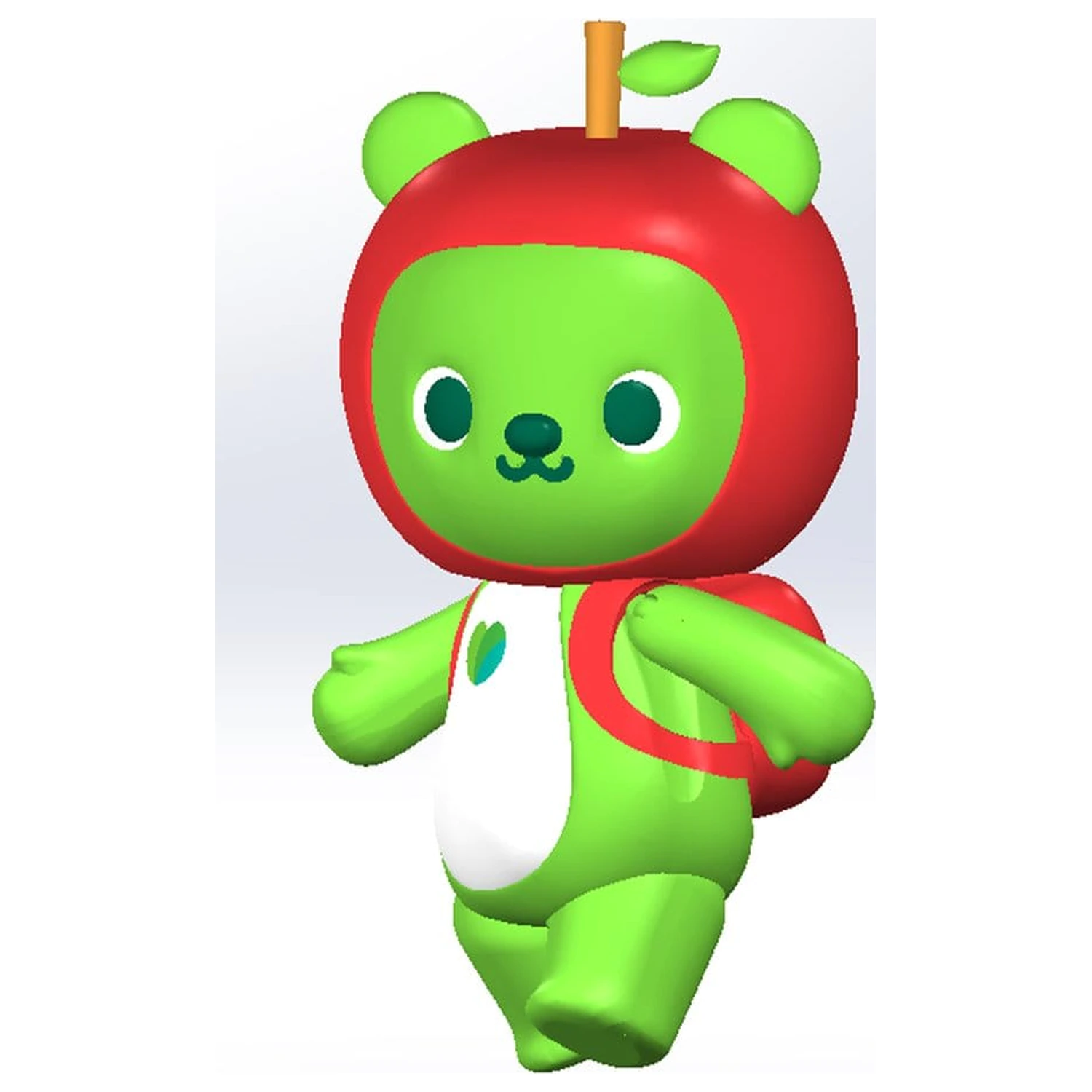 Originální postava plastová modelová stavebnice Arukuma 10 cm fotografii produktu