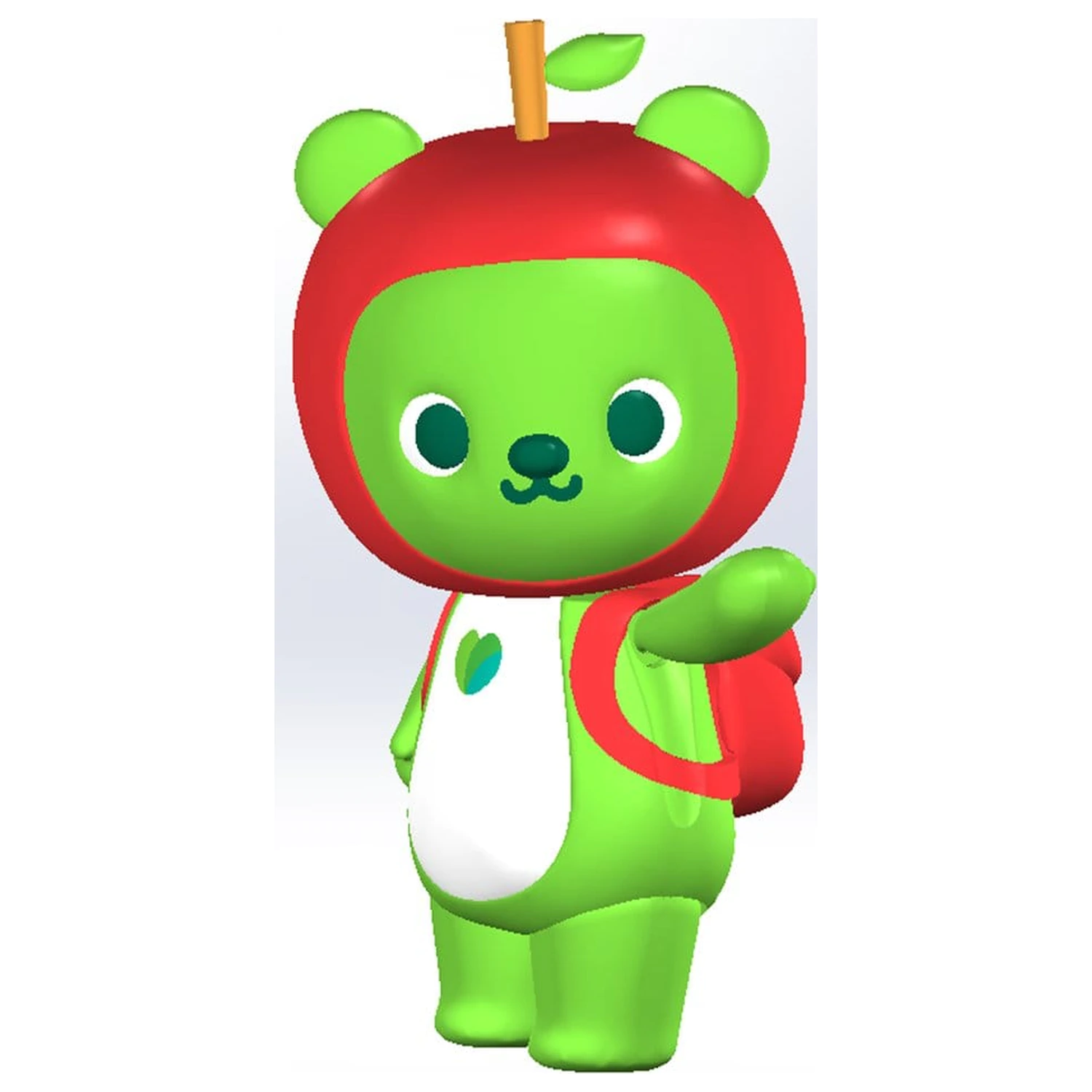 Originální postava plastová modelová stavebnice Arukuma 10 cm fotografii produktu