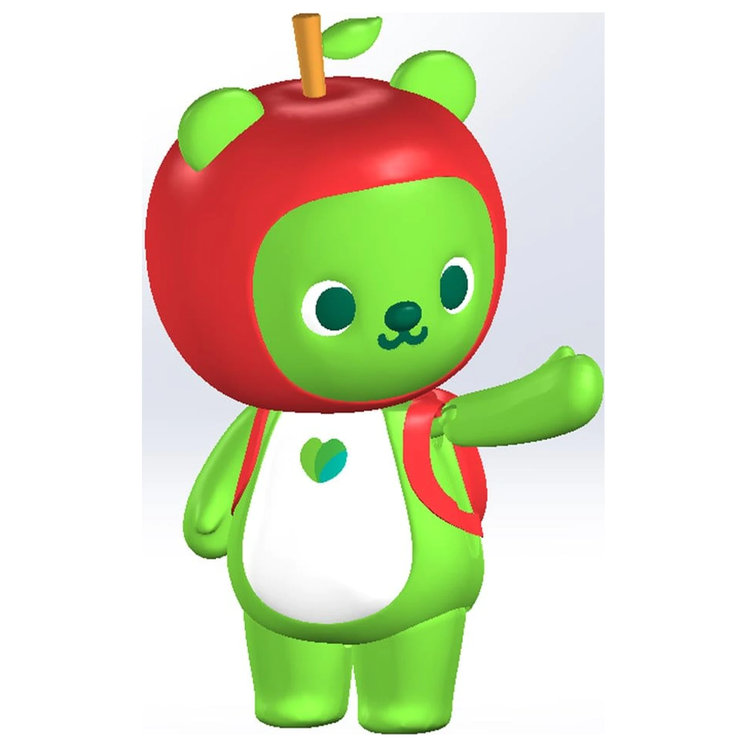 Originální postava plastová modelová stavebnice Arukuma 10 cm fotografii produktu