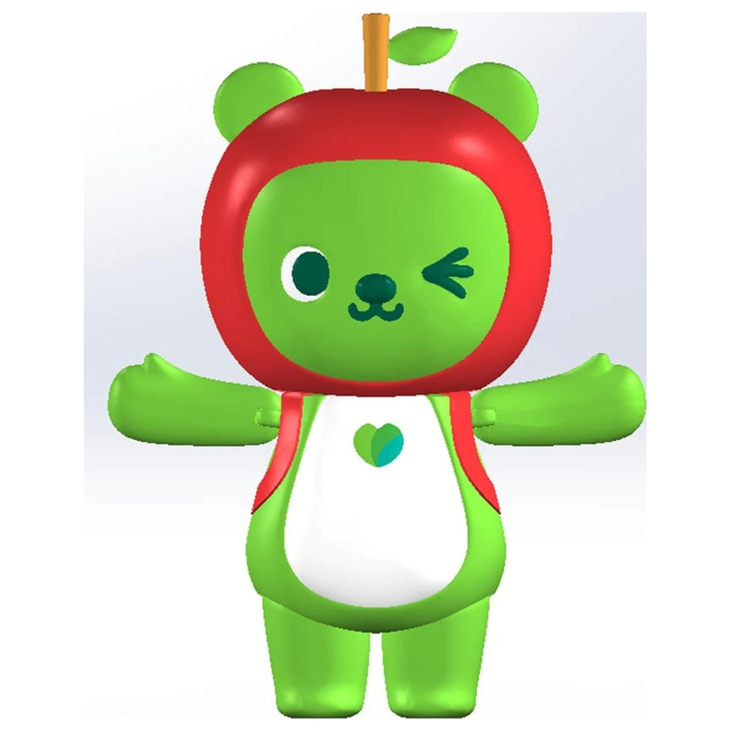 Originální postava plastová modelová stavebnice Arukuma 10 cm fotografii produktu