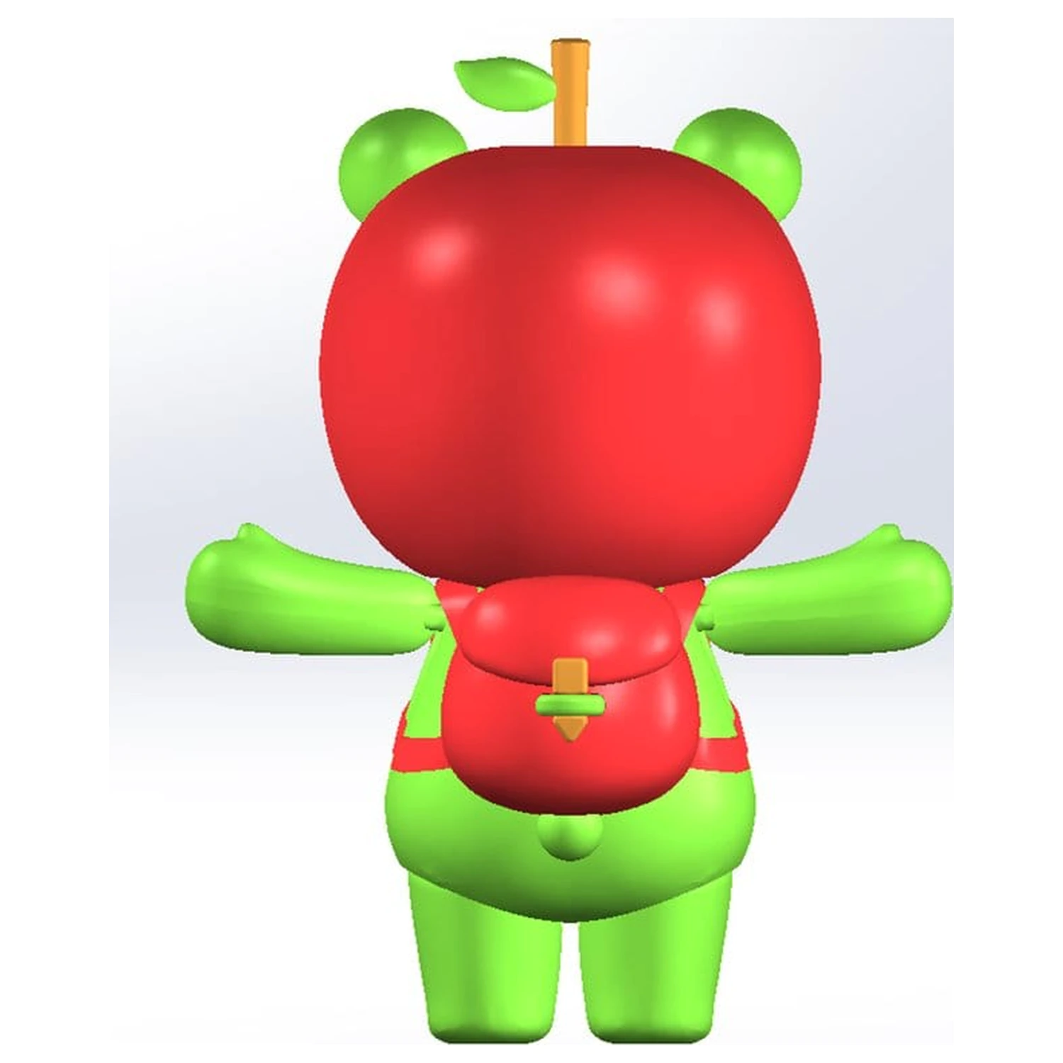 Originální postava plastová modelová stavebnice Arukuma 10 cm fotografii produktu