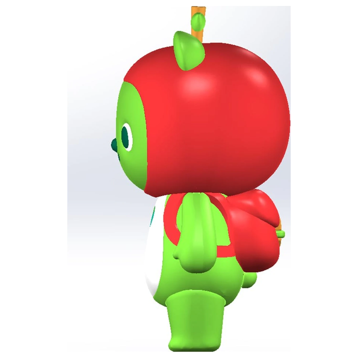 Originální postava plastová modelová stavebnice Arukuma 10 cm fotografii produktu