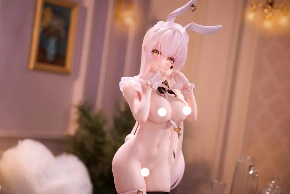 Originální postava od Kedama Tamano PVC Socha White Bunny Lucille DX Verze 27 cm fotografii produktu