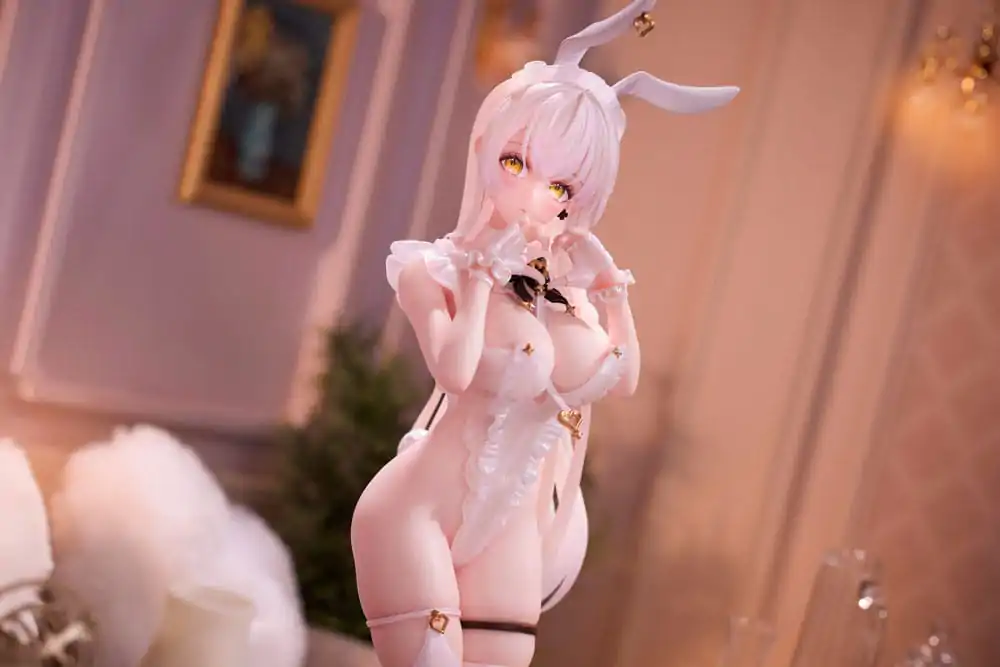 Originální postava od Kedama Tamano PVC Socha White Bunny Lucille DX Verze 27 cm fotografii produktu