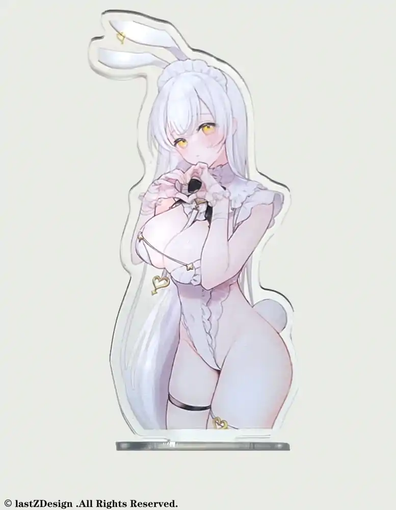 Originální postava od Kedama Tamano PVC Socha White Bunny Lucille DX Verze 27 cm fotografii produktu