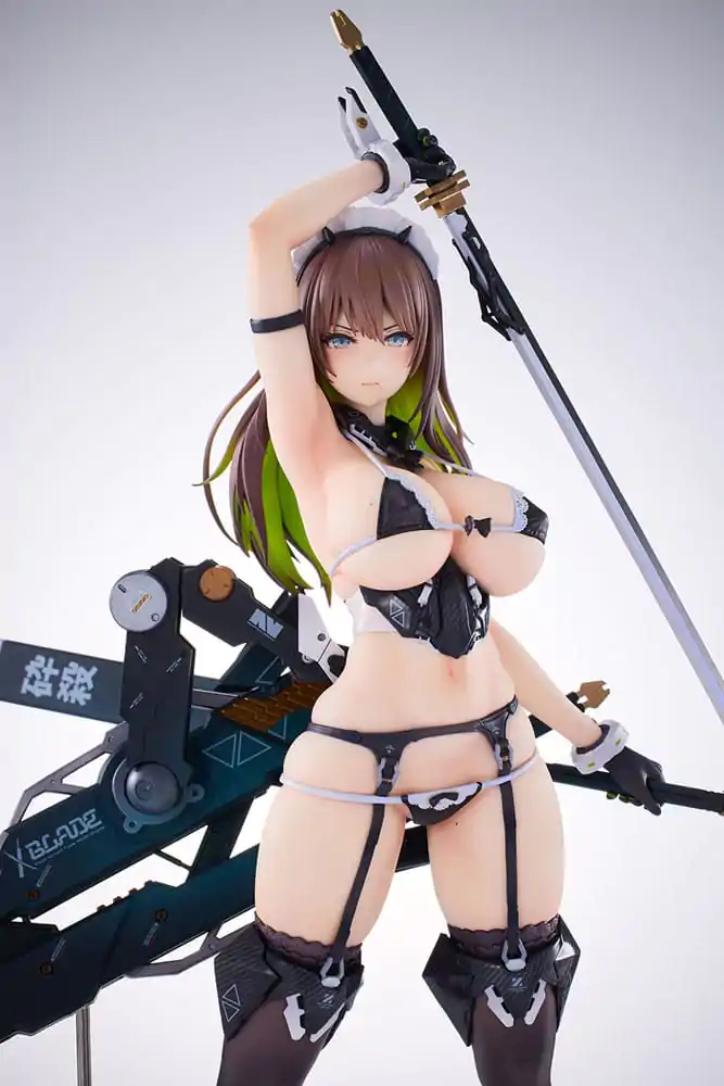 Originální postava od Nidy-2D PVC soška 1/7 Meido-Busou: Blade DX verze 27 cm fotografii produktu