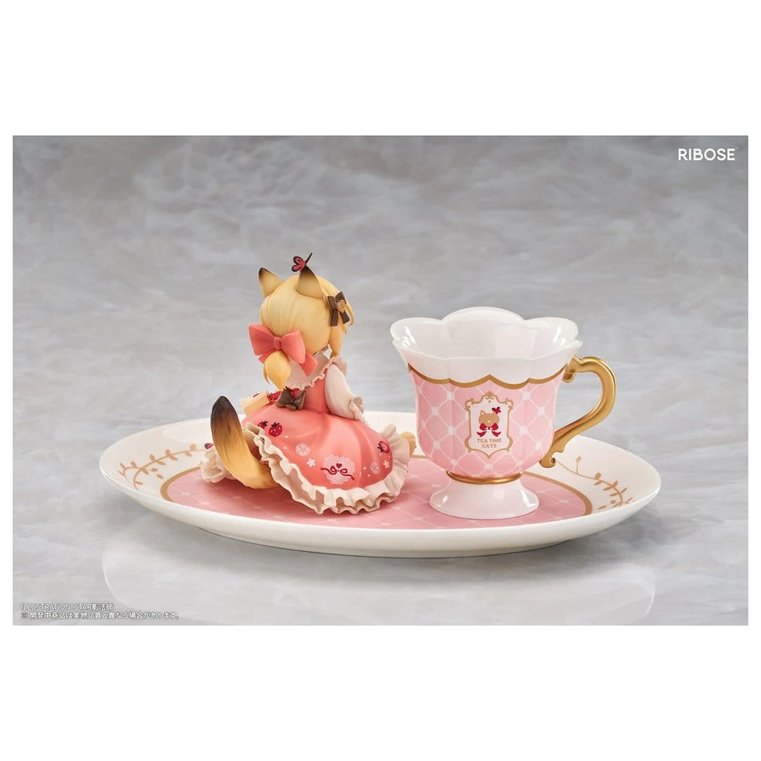 Original Character DLC Series PVC figurka Tea Time Cats Orange Cat 10 cm fotografii produktu