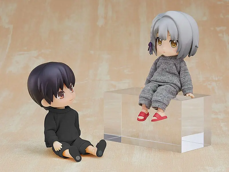 Originální Oblečení pro Figurky Nendoroid Doll: Mikina a Tepláky (Černá) fotografii produktu