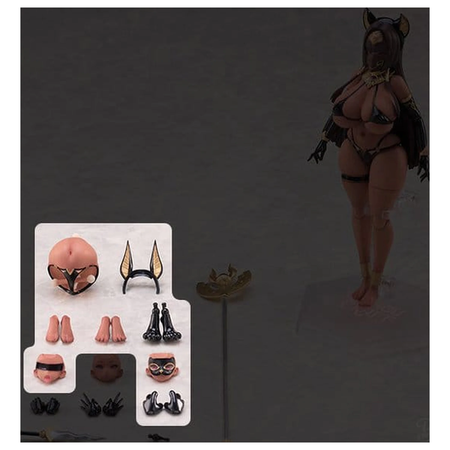 Original Character Isekai Emaki akční figurky, díly 1/12 Egyptská bohyně Bastet fotografii produktu