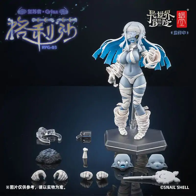 Originální stavebnice akční figurky 1/12 RPG-03 Zombie Girl Grisa 15 cm fotografii produktu