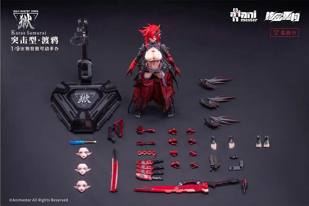 Original Character Seamless akční figurka 1/9 Wolf-Mastiff Force Karas Samurai 20 cm fotografii produktu