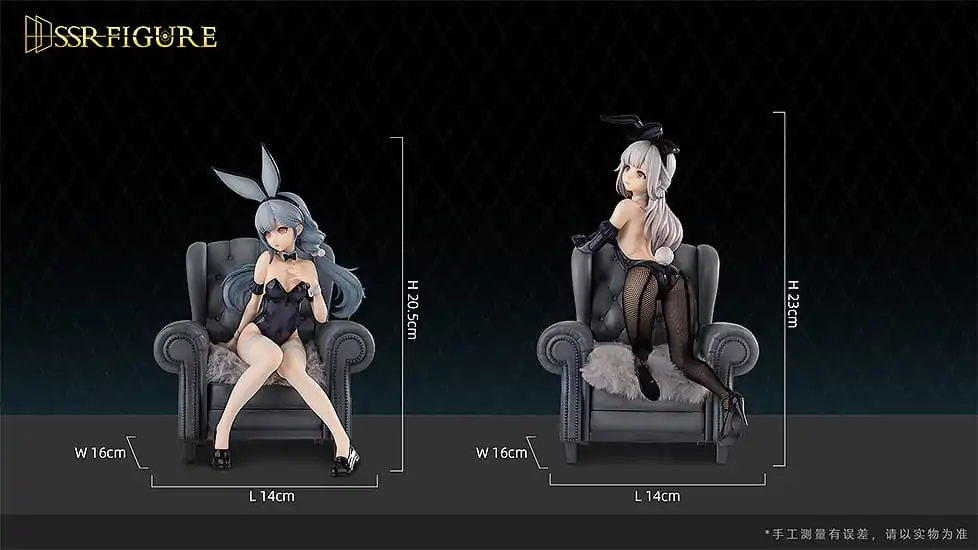 Originální postava SSR PVC soška 1/7 Yi Ren Guan - House of Unhumans Jin Hua: Bunny verze + Qiao Er kombinovatelní 23 cm fotografii produktu