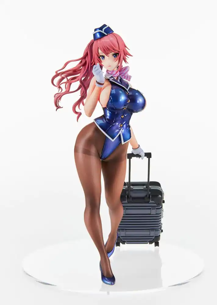 Original Character PVC Soška Tight na Oshigoto Work 3: Cabin Attendant Aya Saionji Antenna Shop Limited Edition 25 cm fotografii produktu