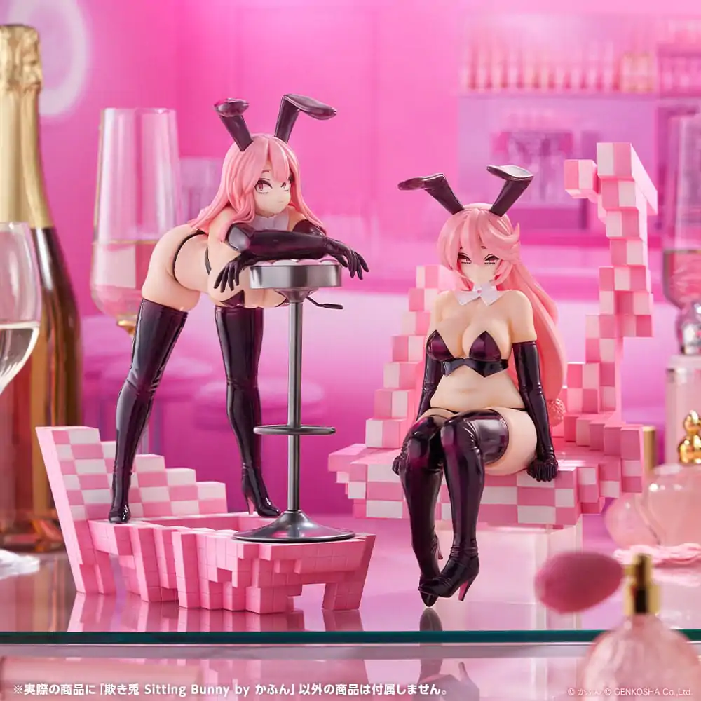Original Character Trick Bunnies PVC socha 1/7 Sedící králík ilustrovaný Kafunem 24 cm fotografii produktu